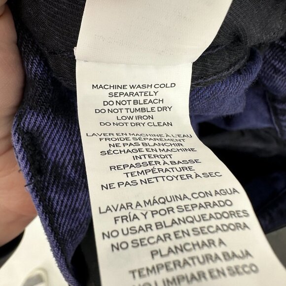 Marc Jacobs Turn-Up Overdye Straight Leg Jeans Violet Purple Size 27 - Picture 11 of 12